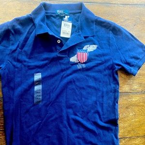 Ralph Lauren boys blue polo shirt